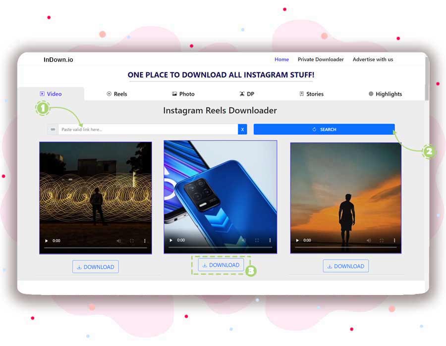 Jak pobrać wideo z Instagram Reels za pomocą InDown
